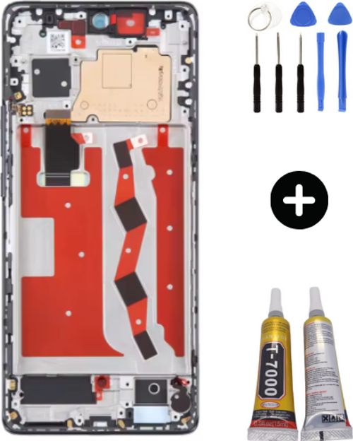 Huawei Nova 11 FOA-AL00 Uyumlu Çıtalı HK Lcd Ekran Dokunmatik + Montaj Seti