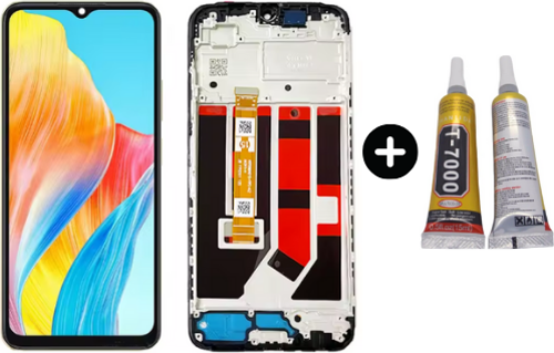 Oppo A38 CPH2579 Uyumlu Çıtalı HK Lcd Ekran Dokunmatik + B7000
