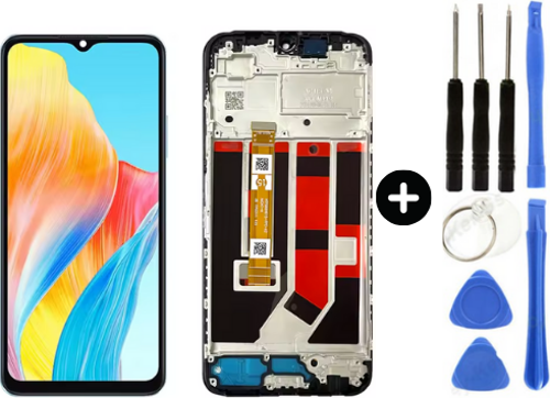 Oppo A18 CPH2591 Uyumlu Çıtalı HK Lcd Ekran Dokunmatik + Tamir Seti