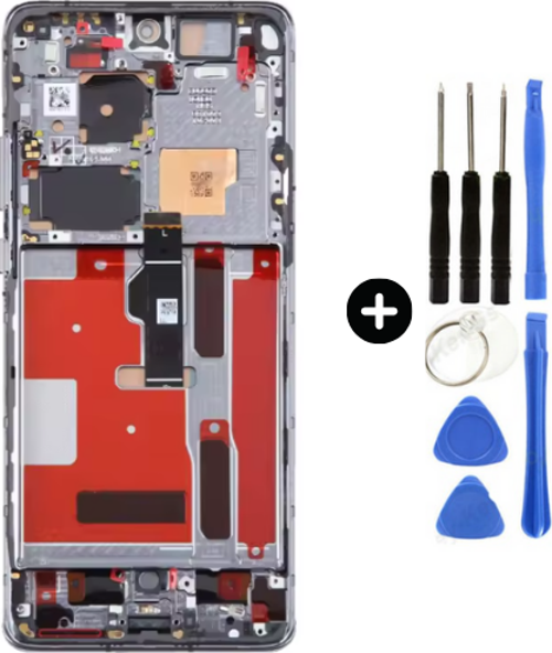 Huawei P50 Pro JAD-LX9 Uyumlu Çıtalı Lcd Ekran Dokunmatik + Tamir Seti