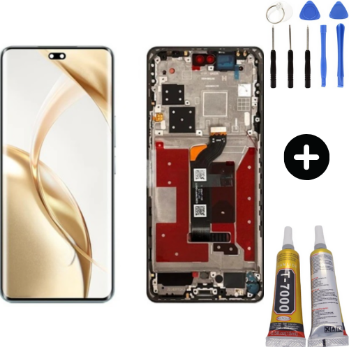 Huawei Honor 200 Pro ELP-NX9 Uyumlu Çıtalı A Kalite Lcd Ekran Dokunmatik + Montaj Seti