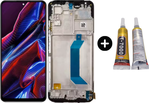 Xiaomi Pocophone Poco X5 Uyumlu Çıtalı Servis Lcd Ekran Dokunmatik + B7000