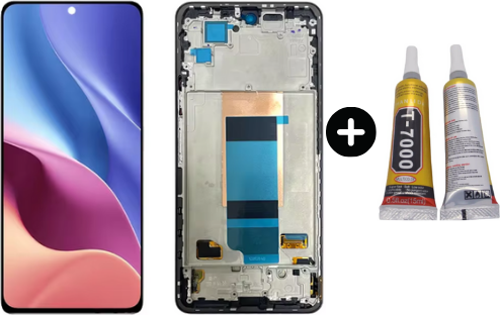 Xiaomi Pocophone Poco F4 Uyumlu Çıtalı A Kalite Lcd Ekran Dokunmatik + B7000