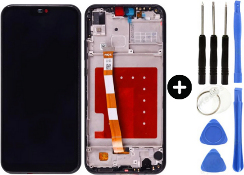 Huawei P20 Lite Uyumlu Çıtalı A Kalite Lcd Ekran Dokunmatik + Tamir Seti