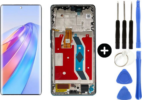 Huawei Honor X9A Uyumlu Çıtalı Servis Lcd Ekran Dokunmatik Yeşil + Tamir Seti