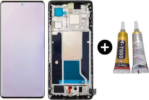 İnfinix Zero 30 4G X6731B Uyumlu Çıtalı Servis Lcd Ekran Dokunmatik + B7000