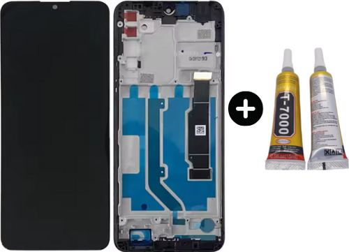 Tcl 20 Se Uyumlu Çıtalı Servis Lcd Ekran Dokunmatik + B7000