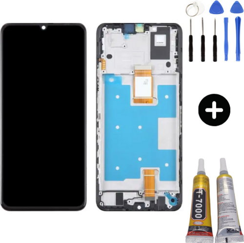 Huawei Honor X7a RKY-LX2 Uyumlu Çıtalı A Kalite Lcd Ekran Dokunmatik + Montaj Seti