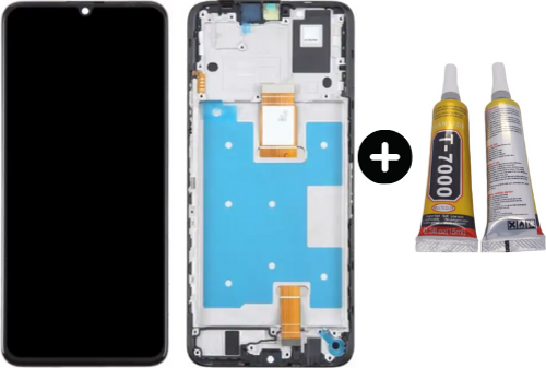 Huawei Honor X7a RKY-LX2 Uyumlu Çıtalı OLED Lcd Ekran Dokunmatik + B7000