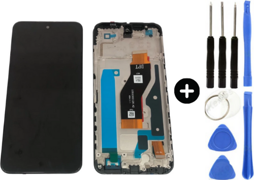 Tecno Spark 40 Uyumlu Çıtalı Lcd Ekran Dokunmatik KM5N + Tamir Seti