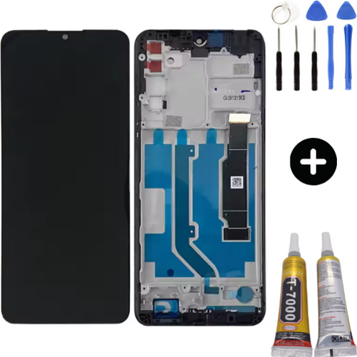 Tcl 20 Se Uyumlu Çıtalı A Kalite Lcd Ekran Dokunmatik + Montaj Seti