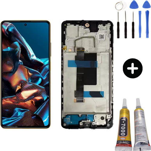Xiaomi Pocophone Poco X5 Pro Uyumlu Çıtalı OLED Lcd Ekran Dokunmatik + Montaj Seti