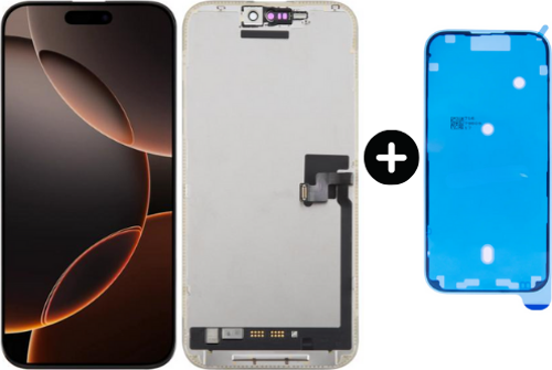 iPhone 16 Pro Max Uyumlu Soft OLED Lcd Dokunmatik Ekran + Sıvı Ve Toz Bandı