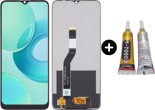 Wiko T10 W-V673-01 Uyumlu HK Lcd Ekran Dokunmatik + B7000