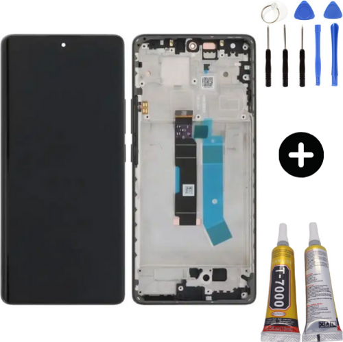 Redmi Note 14 Pro 4G Uyumlu Çıtalı HK Lcd Ekran Dokunmatik 24116RACCG + Montaj Seti