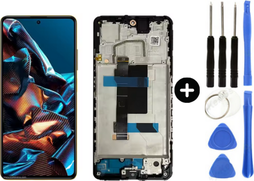 Xiaomi Pocophone Poco X5 Pro Uyumlu Çıtalı OLED Lcd Ekran Dokunmatik + Tamir Seti