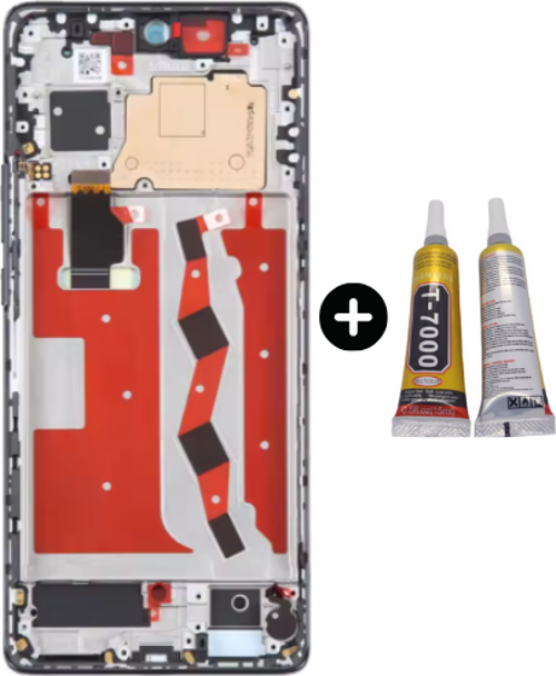 Huawei Nova 11 FOA-AL00 Uyumlu Çıtalı A Kalite Lcd Ekran Dokunmatik + B7000