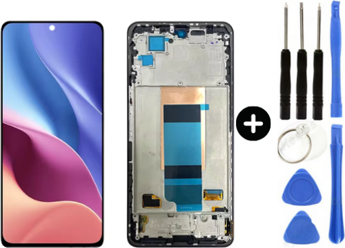 Xiaomi Pocophone Poco F4 Uyumlu Çıtalı A Kalite Lcd Ekran Dokunmatik + Tamir Seti
