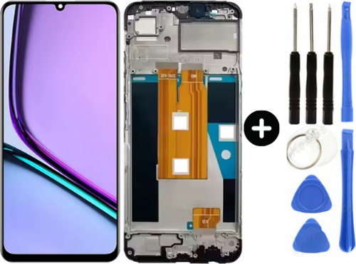 Realme Note 60 RMX3933 Uyumlu Çıtalı A Kalite Lcd Ekran Dokunmatik + Tamir Seti