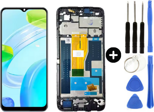 Realme C30S RMX3690 Uyumlu Çıtalı OLED Lcd Ekran Dokunmatik + Tamir Seti