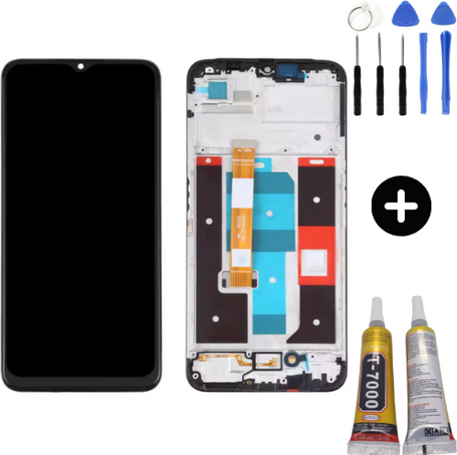 Realme C35 RMX3511 Uyumlu Çıtalı HK Lcd Ekran Dokunmatik + Montaj Seti