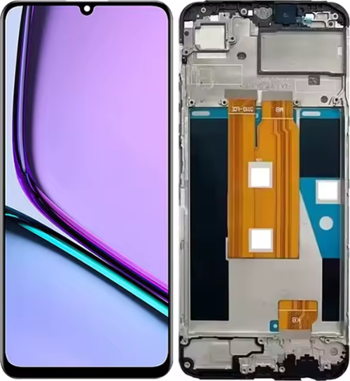 Realme Note 60 RMX3933 Uyumlu Çıtalı Lcd Ekran Dokunmatik