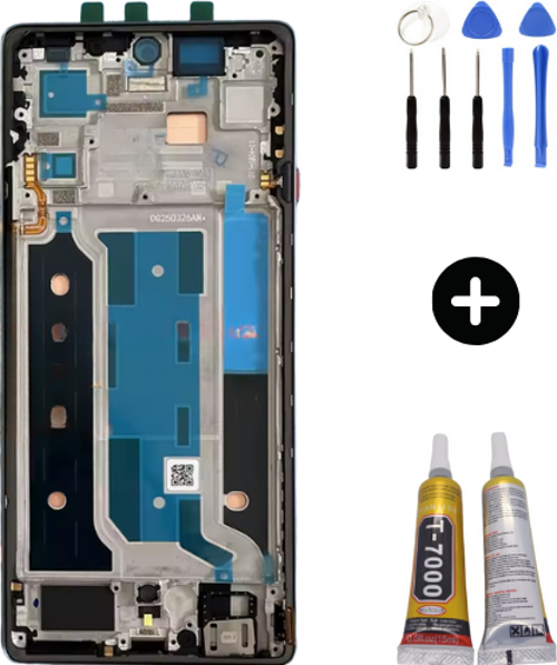 Tecno Camon 40 Pro Uyumlu Çıtalı Lcd Ekran Dokunmatik + Montaj Seti