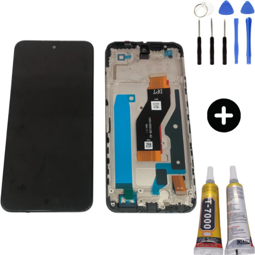 Tecno Spark 40 Uyumlu Çıtalı OLED Lcd Ekran Dokunmatik KM5N + Montaj Seti