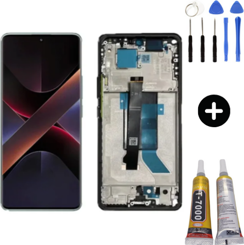 Xiaomi Pocophone Poco X7 Uyumlu Çıtalı Servis Lcd Ekran Dokunmatik 24095PCADI + Montaj Seti