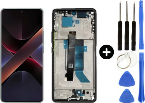 Xiaomi Pocophone Poco X7 Uyumlu Çıtalı HK Lcd Ekran Dokunmatik 24095PCADI + Tamir Seti