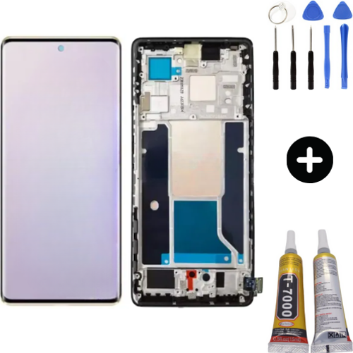 İnfinix Zero 30 4G X6731B Uyumlu Çıtalı Servis Lcd Ekran Dokunmatik + Montaj Seti
