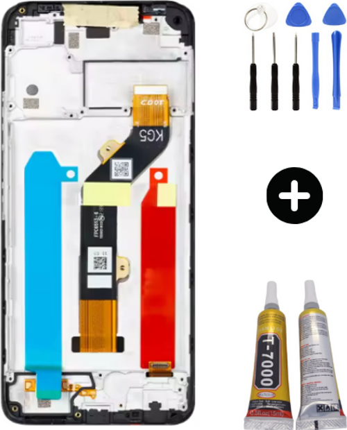 İnfinix Smart 6 X6511 Uyumlu Çıtalı Lcd Ekran Dokunmatik + Montaj Seti