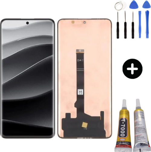 Redmi Note 14 Pro Plus 5G Uyumlu OLED Lcd Ekran Dokunmatik 24115RA8EG + Montaj Seti