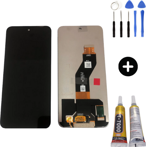 Tecno Spark 40C Uyumlu OLED Lcd Ekran Dokunmatik KM4N + Montaj Seti