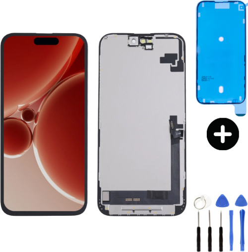 iPhone 16 Plus Uyumlu Hard OLED Lcd Dokunmatik Ekran + Montaj Seti