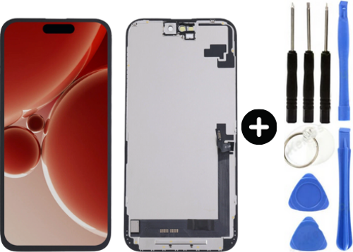 iPhone 16 Plus Uyumlu HK Lcd Dokunmatik Ekran + Tamir Seti