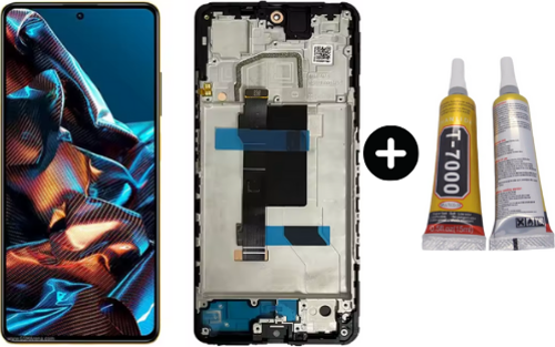 Xiaomi Pocophone Poco X5 Pro Uyumlu Çıtalı OLED Lcd Ekran Dokunmatik + B7000