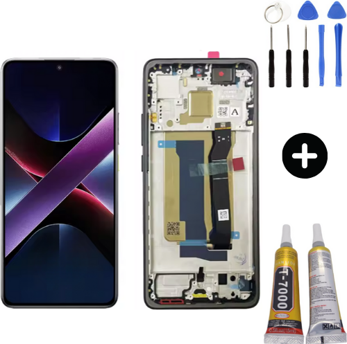 Xiaomi Pocophone Poco X7 Pro Uyumlu Çıtalı HK Lcd Ekran Dokunmatik + Montaj Seti