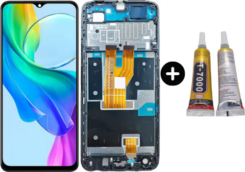 Vivo Y18 Uyumlu Çıtalı A Kalite Lcd Ekran Dokunmatik + B7000