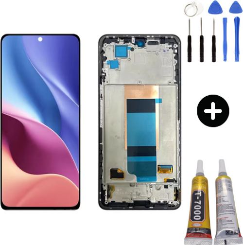 Xiaomi Pocophone Poco F4 Uyumlu Çıtalı A Kalite Lcd Ekran Dokunmatik + Montaj Seti
