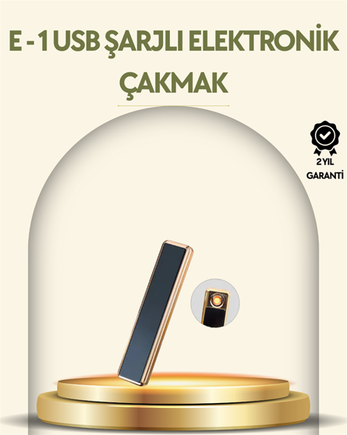 USB Şarjlı Alevsiz Elektronik Çakmak – Rüzgara Dayanıklı, Gazsız, Güvenli Kullanım