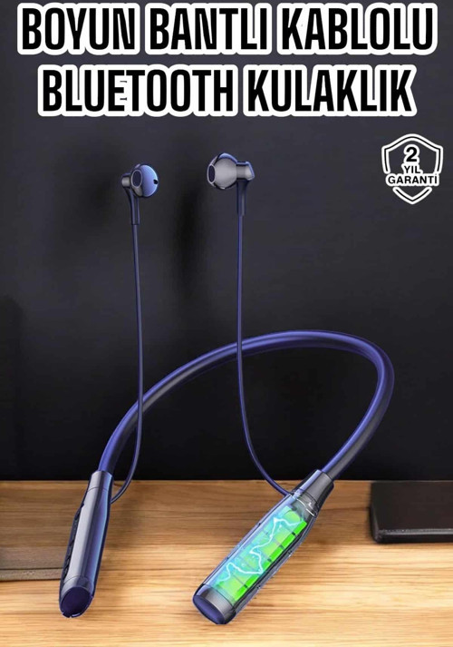 Yeni Nesil Bluetooth Kulaklık Kablolu Kulak İçi Dijital Göstergeli