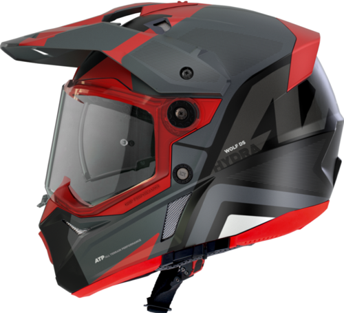 Wolf Ds Hydra Mat Kırmızı Motosiklet Enduro Off-Road Turing Kask