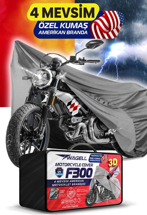 Kuba AZ 50 Amerikan Fitilli Motosiklet Brandası Çadır Örtü - Miflonlu