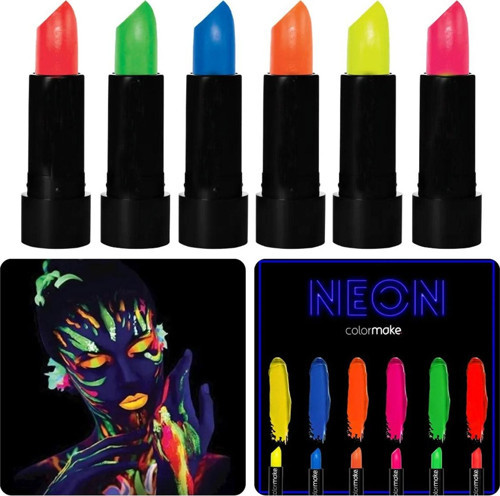 GlowPaint 6’lı Neon Boya – UV Işıkta Parlayan Makyaj Seti