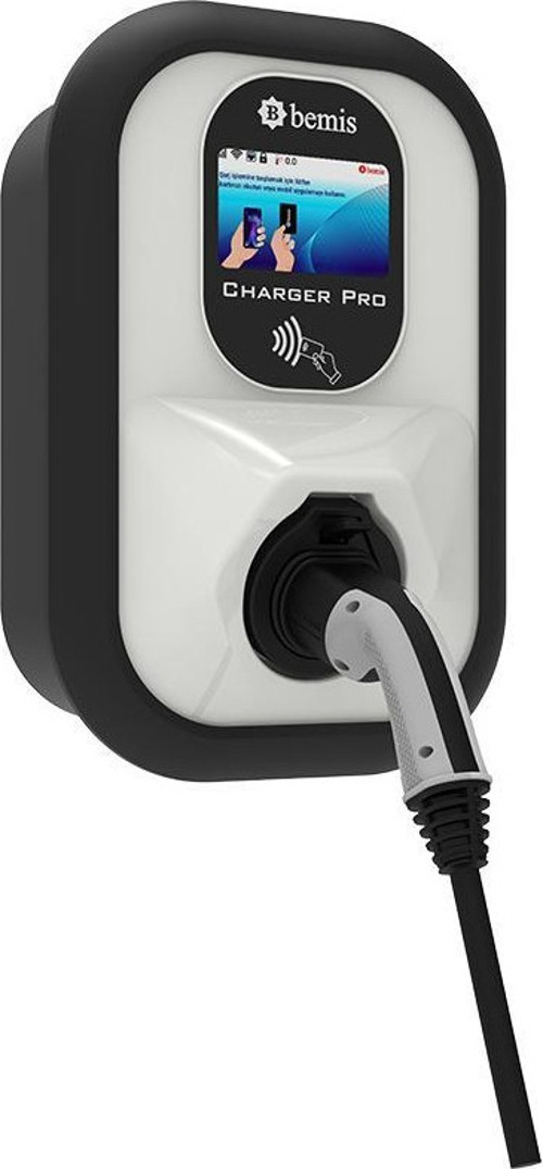 Charger Pro 2.Nesil Ekranlı - Elektrikli Araç Şarj Cihazı - 4-7-11-22KW - 5 Metre Kablolu