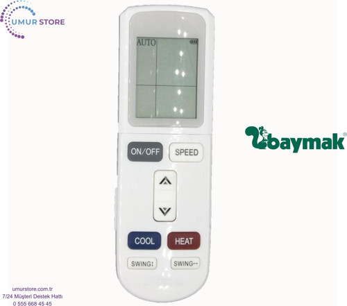Baymak Elegant Prime Uyumlu Klima Kumandası-ECO