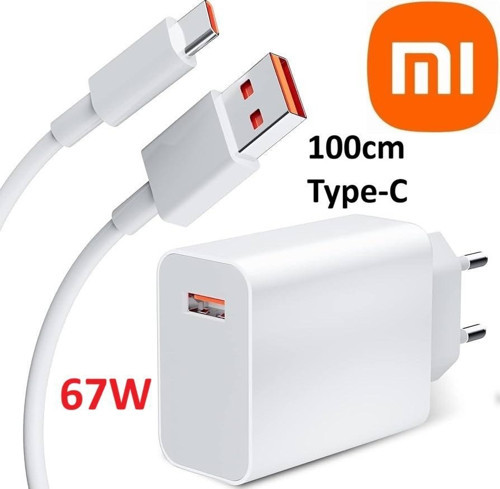 6A Turbo Şarj Kablosu + 67W Hızlı Şarj Cihazı Redmi Not 11 12 13 11S Not 10 10Pro 10S Not 9 Pro Max POCO X3 X4 X5 PRO