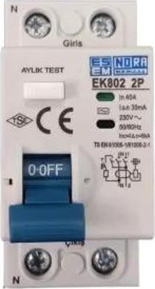 1X40A 30Ma Kaçak Akim Rölesi