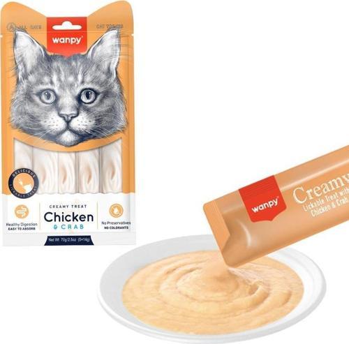 Tavuklu ve Yengeçli Sıvı Kedi Ödülü 5x14 gr.